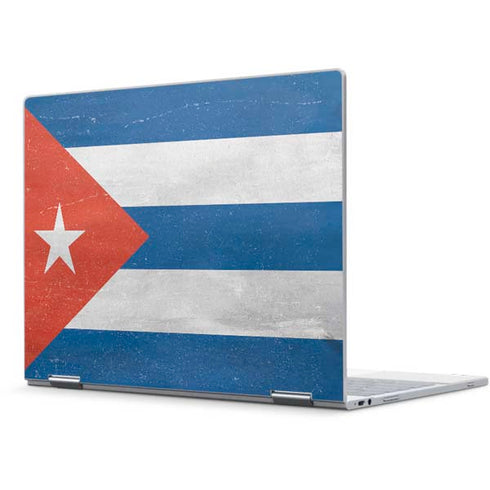 Cuban Flag Distressed Pixelbook Skin